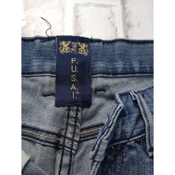 F.U.S.A.I Western Men's Jeans Size 32x30 Boot Cut Denim Medium Wash - Picture 7 of 13